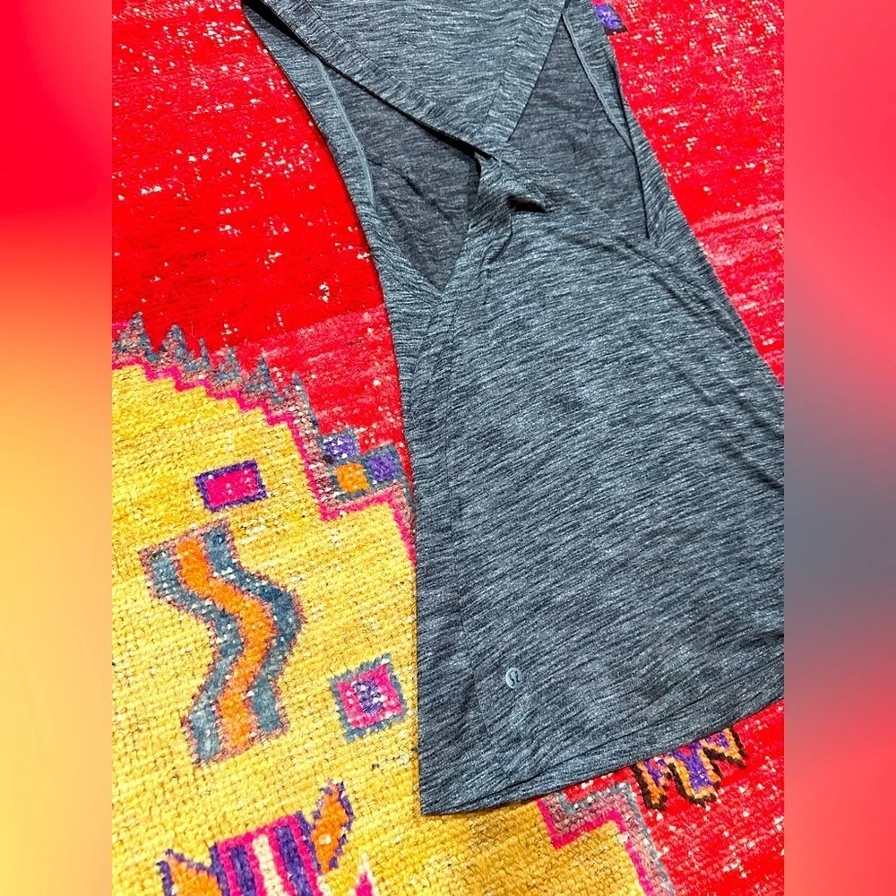 LULULEMON Dark Grey Unique Back Tank Sz 4